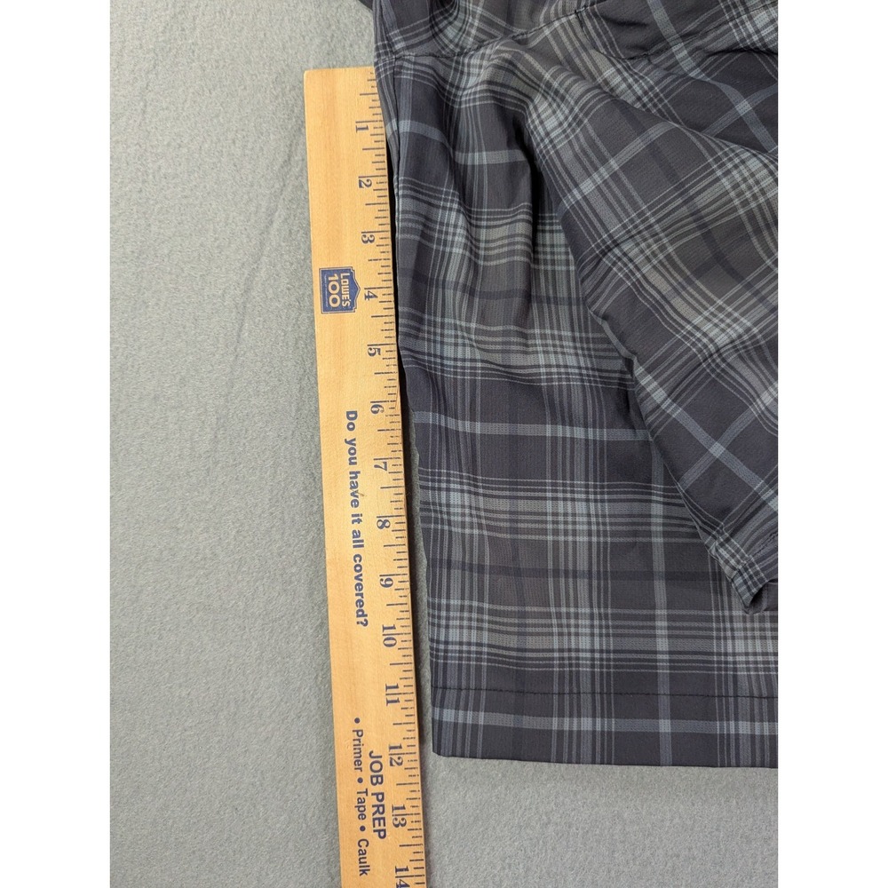 Nike Golf Mens Tour Performance Dri-FIT Plaid Shorts 32 Gray Black 657746-060 - Picture 6 of 10